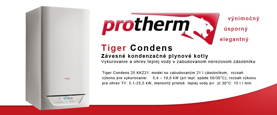 Kúrenie a plyn - Tiger Condens